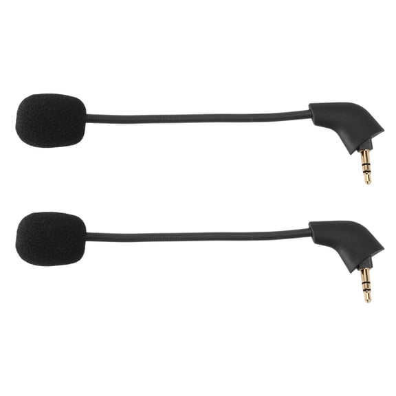 2X Replacement Gaming Mic for Cloud II /Cloud Core Computer Gaming Headset,2 * microphone,black
