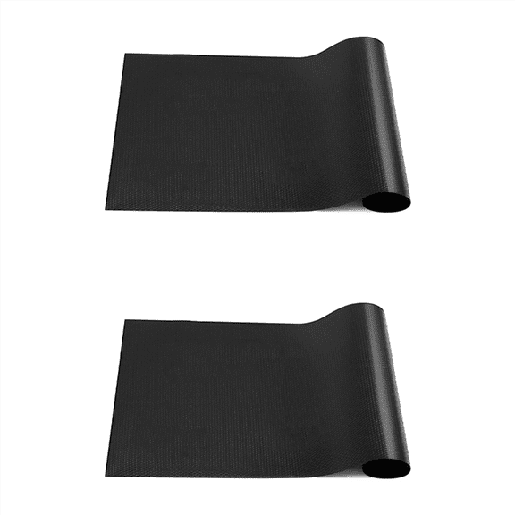 2X Reptile Mat,Reptile Terrarium Substrate Liner for Leopard Gecko, Lizard,Tortoise,Reptile Flooring 18x36 Inch Black