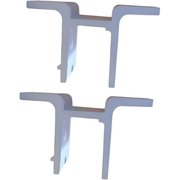 2X Retractable Awnings W Mounting Brackets Shade Canopy Outdoor Courtyard Garden Patio Hardware Sunsetter Fittings Support, White White