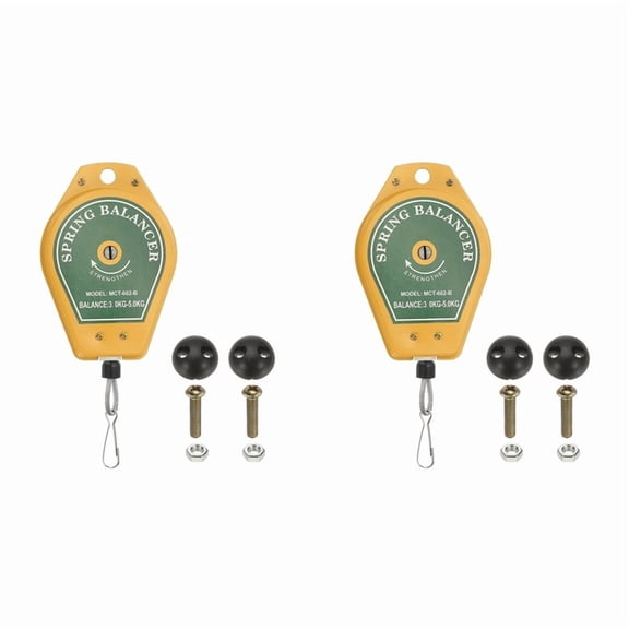 2X Retractable Spring Balancer, Bearing Spring Tool Load Balancer 4 Feet Adjustable Cable Retractor 6.6-11lbs (3-5kg)