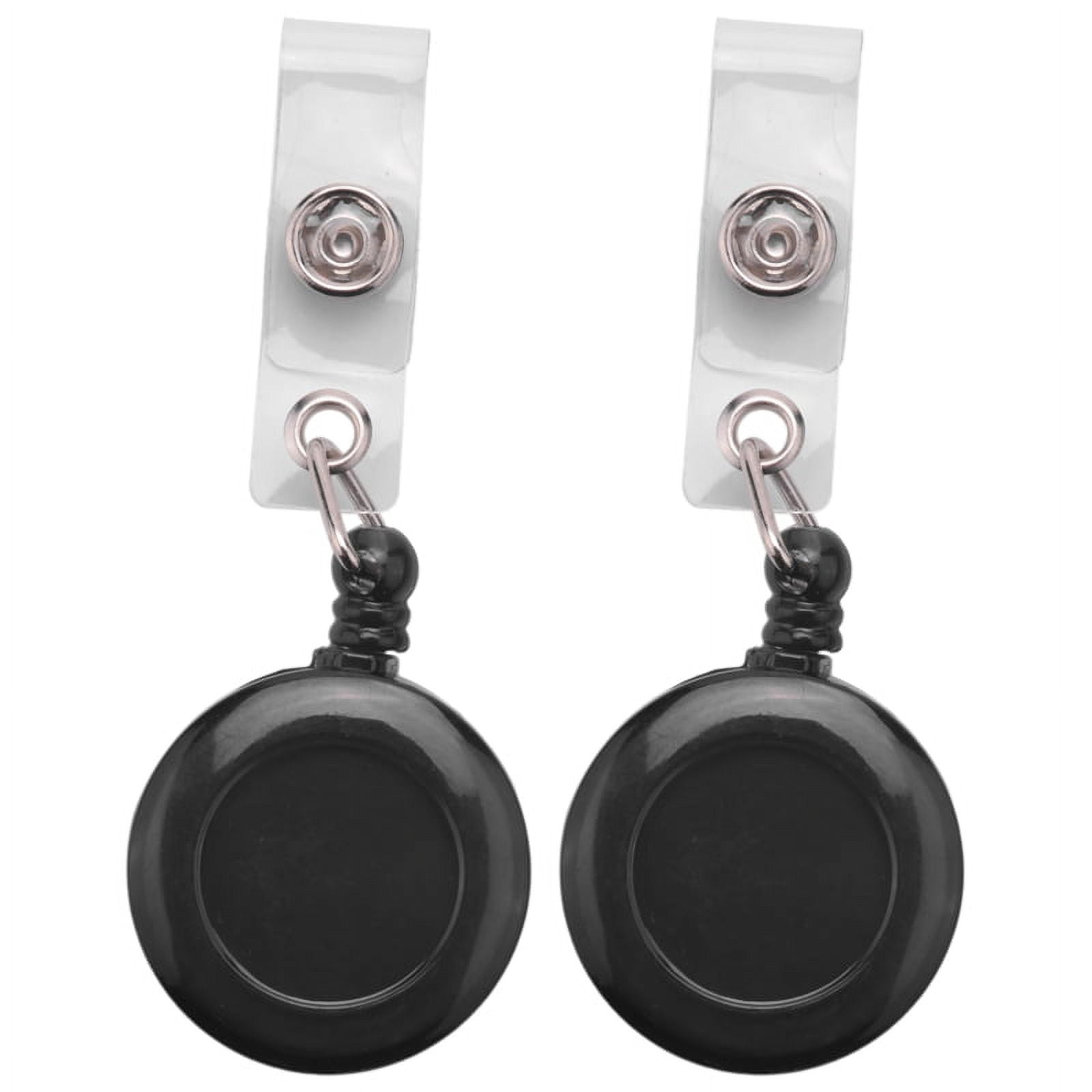 2X Retractable Yo Yo Key Ring PULL CHAIN Belt Clip ID CARD Holder Ski ...