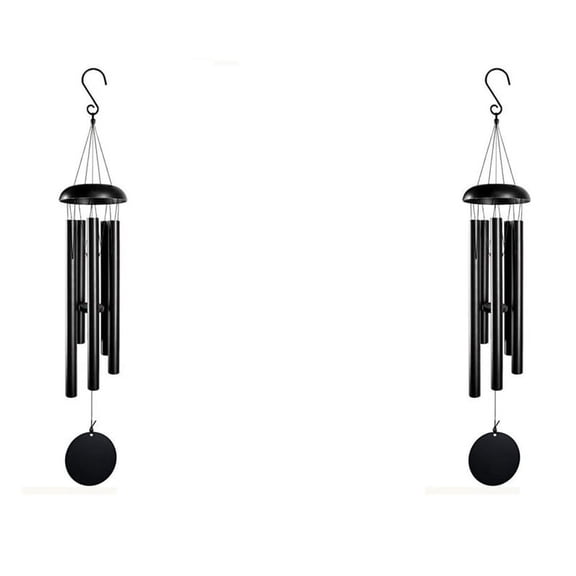 2X Retro Metal Wind Chimes Aluminum Tube Music Wind Chimes Ornaments Room Decoration Nursery Decoration