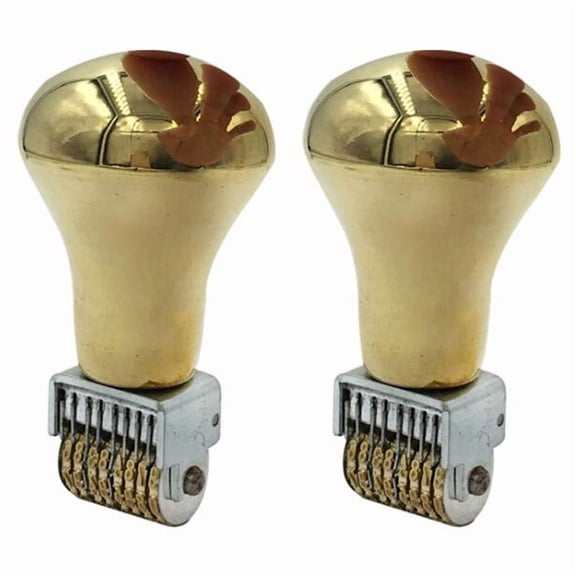 2X Retro Roller Date Stamp Copper Metal Calendar Time Diy Handmade Soap Wax Seal Beads