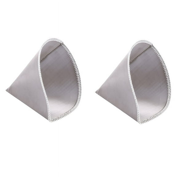 2X Reusable Pour over Coffee Filter Mesh Paperless Coffee Filte Cone Filter 3 To 4 Cup Coffee Drip Filter