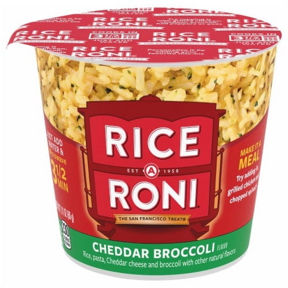 2X-Rice-A-Roni Cheddar Broccoli Flavor Rice Cup - 2.11 oz