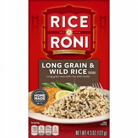 2X-Rice-A-Roni Long Grain & Wild Rice - 4.3 oz