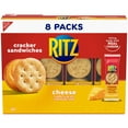 thumbnail image 1 of 2X - Ritz Cheese Sandwich Crackers, 8 Snack Packs (6 Crackers Per Pack), 1 of 3