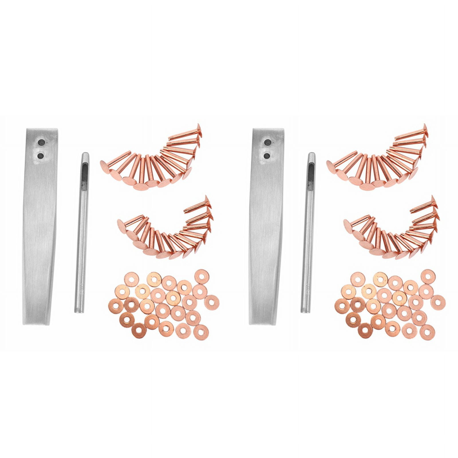 2X Rivet and Burr with Burr Setter Copper Rivet Fastener Install
