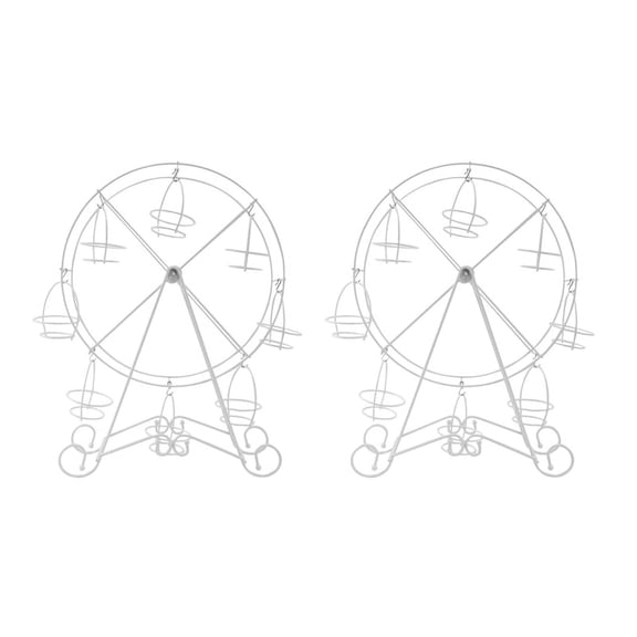 2X Rotatable Pastry Cupcake Holder 8 Cups Supplies Cake Stand Wheel Kitchen Home