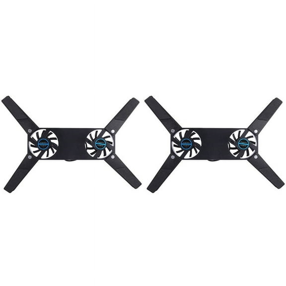 2X Rotatable USB Fan Cooling Pad Notebook Cooler Computer USB Fan Stand for 8-14 PC Laptop PC Computer Peripherals