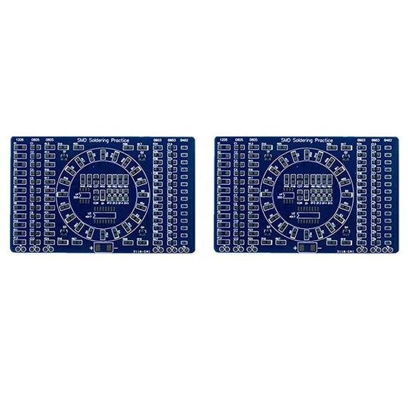 2X Rotating LED SMD NE555 Soldering Practice Board DIY Kit Fanny Skill Training DIY Kit Electronic PCB Board Module Suit