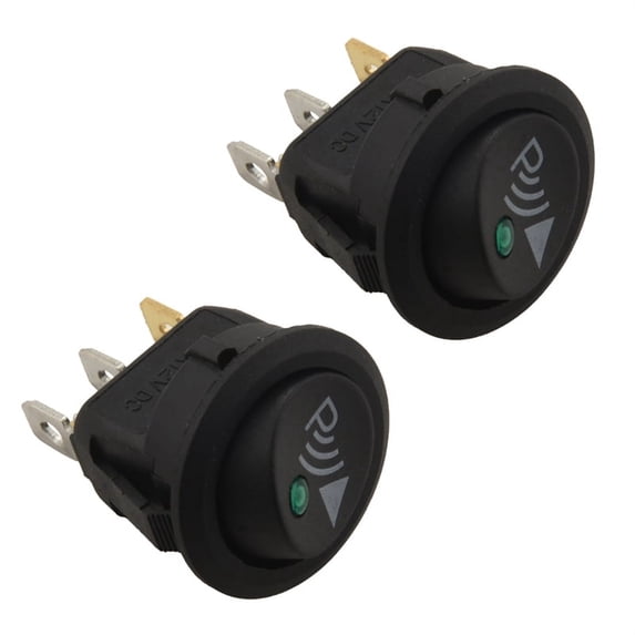2X Round 3 Pin Rocker / Parking Off Switch Front Rear Walking Sensor