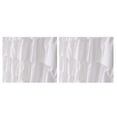 thumbnail image 1 of 2X Ruffle Shower Curtain Home Decor Soft Polyester, Decorative Bathroom Accessories Great for Showers and Bathtubs, 1 of 4