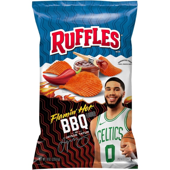 2X-Ruffles Flamin' Hot BBQ Potato Chips - 8 oz