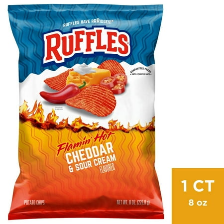 2X - Ruffles Flamin' Hot Cheddar Sour Cream - 8oz