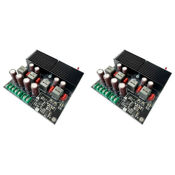 2X SAMP-200 HIFI Dual Core TPA3255 Stereo Amplifier Board 2 Channel 600W+600W Class D Digital Power TL072 OP