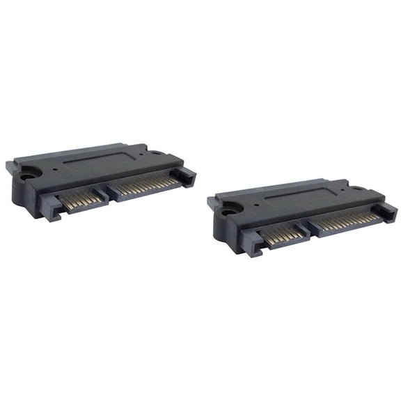 2X 22P 7 + 15 Male to 22Pin Female Convertor Adapter,2 x Convertor Adapter,Black