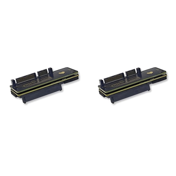 2X to SAS HDD Adapter Card 6Gbps 3.0 22Pin to SAS 29Pin Expansion Card for SAS 2.5/3.5 Inch Hard Disk SSD A