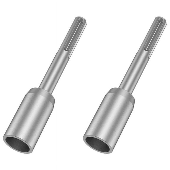 2X SDS-Max Ground Rod Driver, 30mm Heavy Duty Steel Drill Bit Driver,for RotaryHammer Drill Grounding Rods (1.18 In)