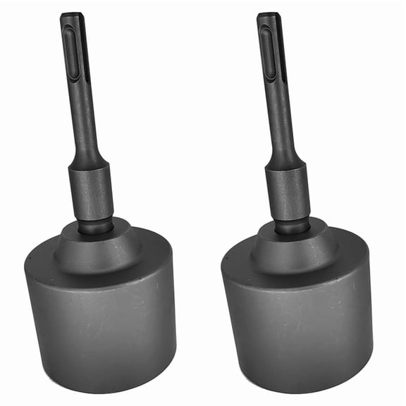 2X SDS Plus T-Post Ground Rod Driver, 65mm Drill Bit Driver,Hammer Drill Rod Converter
