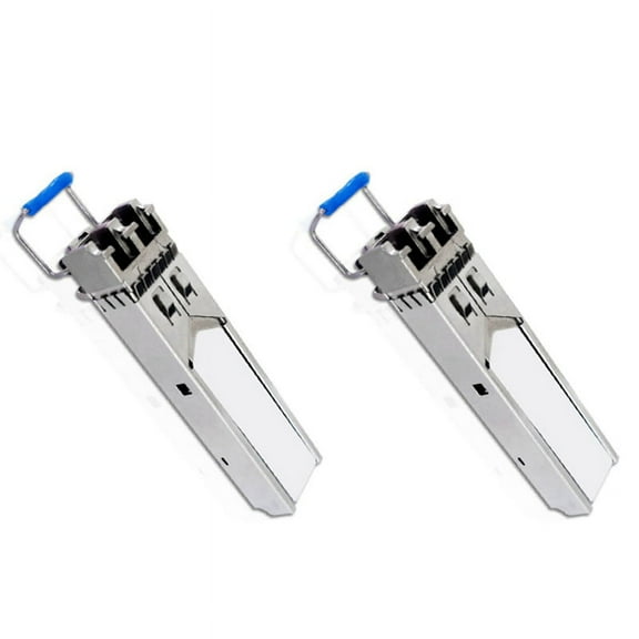 2X SFP Optical Module Gigabit Single-Mode Optical Module SFP--LX-SM1310 20KM Dual Fiber 1.25G for H3C,2 * SFP Module,silver