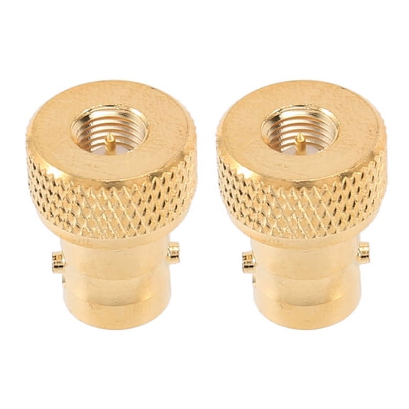 2X SMA Male to BNC Female Jack M/F Straight Type Adapter Coaxial Connector,2 x SMA Male to BNC Female Connector,Gold Tone