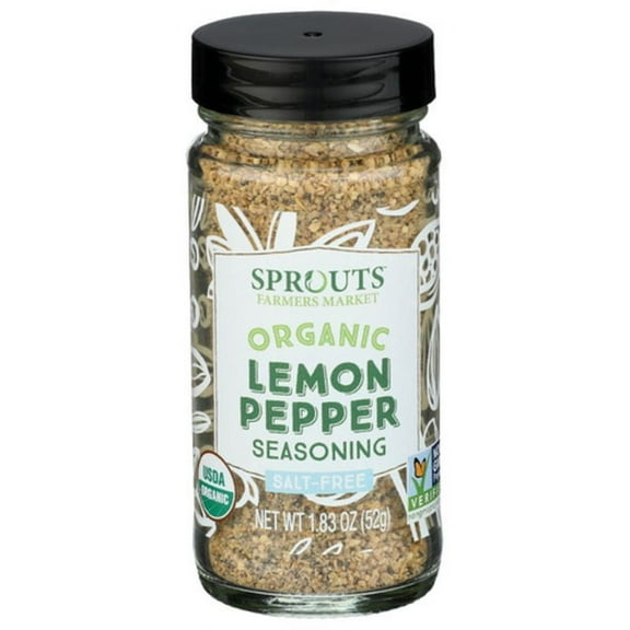 2X - SPT Organic Salt-Free Lemon Pepper Seasoning 1.83 oz