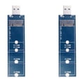 thumbnail image 1 of 2X SSD M2 to USB Adapter M.2 to USB Adapter B Key M.2 Protocol SSD Adapter NGFF to USB 3.0 SSD Card, 1 of 6