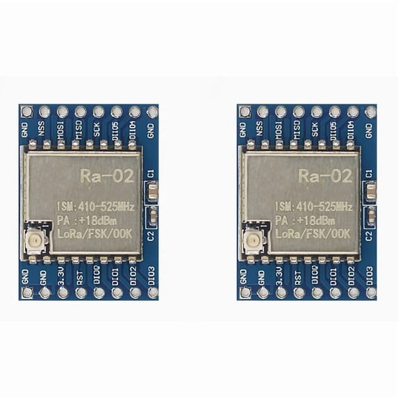 2X SX1278 LoRa Module LoRa 02 433M Adapter Module Wireless Transmission SPI Communication Module,2 x Module,Blue