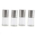 thumbnail image 1 of 2X Salt & Pepper Grinder Set, Pepper Mill & Salt Grinder Refillable, Stainless Steel & Chunky Glass Pepper Mill Grinder, 1 of 9