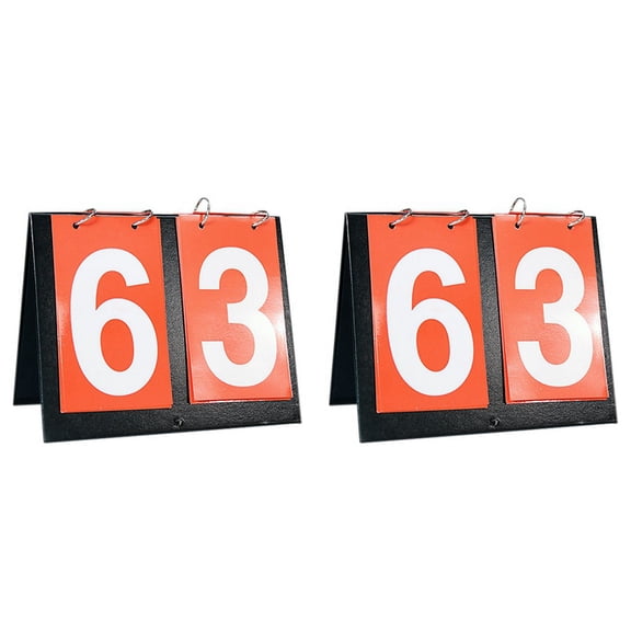 2X Score Keeper 0-9 Pro Set - over the Net and Portable Tennis Basketball Volleyball Football Table Tennis