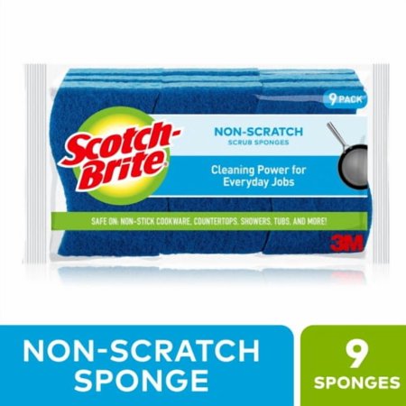 2X-Scotch-Brite Non-Scratch Scrub Sponges - 9 pk