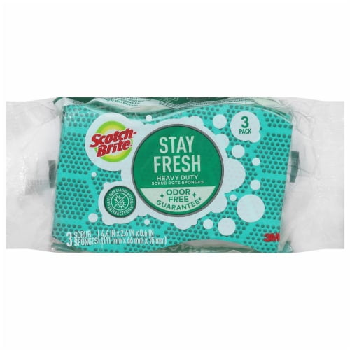 2X - Scotch-Brite Scrub Dots Heavy Duty Scrub Sponges