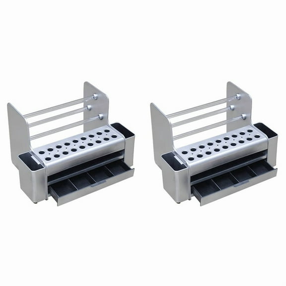 2X Screwdriver Storage Rack Holder Multifunctional Organizer RC Repair Tools Kit Desktop Stand for Hex Screw Driver