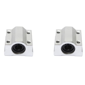 2X Scs10Uu 10Mm Linear Motion Bearing Slide Bushing Block Silver