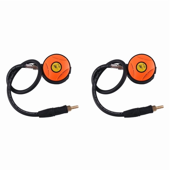 2X Scuba Diving Diver Regulator Diving Snorkel Tube Snorkeling Equipment Pressure Reducer 2Nd-Orange