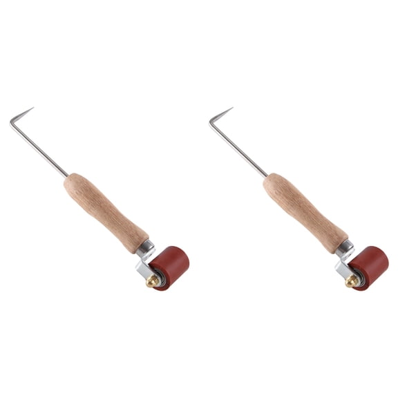 2X Seam Roller, 40mm Silicone Seam Roller with 6mm Brass Detail Penny Roller, for PVC/EPDM Single Ply Roofing Tape B2X Seam Roller Tool