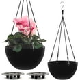 Serenehuman Self Watering Hanging Planters Set Of 2 10 Inch Indoor And Outdoor Garden 0165