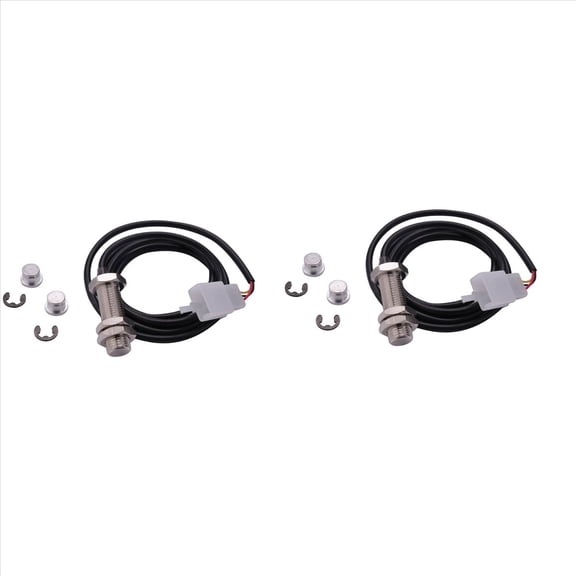 2X Sensor Cable for Motorcycle Digital Atv Odometer Speedometer Tachometer,2 x sensor cable 4 x magnets,black