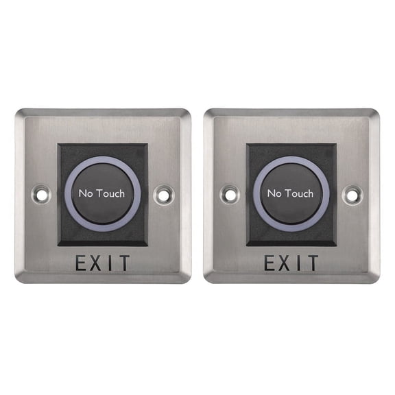2X Sensor Switch No Contactless Switches Door Release Exit Button with LED Indication