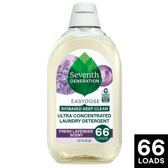 2X - Seventh Generation EasyDose Ultra Concentrated 66-Loads Laundry Detergent Lavender-23.1 fl oz