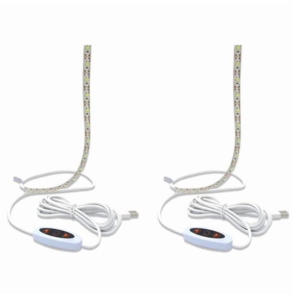 2X Sew Sewing Machine Light Strip,12inch USB LED Light Strip Dimmable,White Lights for ,, US Plug