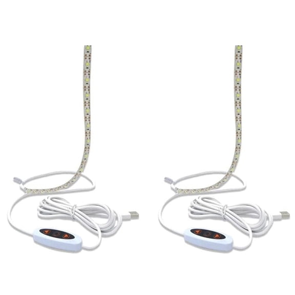 2X Sew Sewing Machine Light Strip,12inch USB LED Light Strip Dimmable,White Lights for ,, US Plug