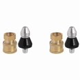 thumbnail image 1 of 2X Sewer Cleaning Tool High-Pressure Nozzle, 1/4inch 1 Front 6 Rear Sewer Jetter Nozzle and Pressure Washer Adapter,2 x Sewer Cleaning Tool High-pressure Nozzle 2 x Pressure Washer Fittings, 1 of 8