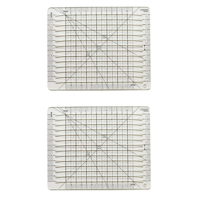 2X Sewing Ruler Fabric Cutting Ruler Quilting Supplies Tools Sewing