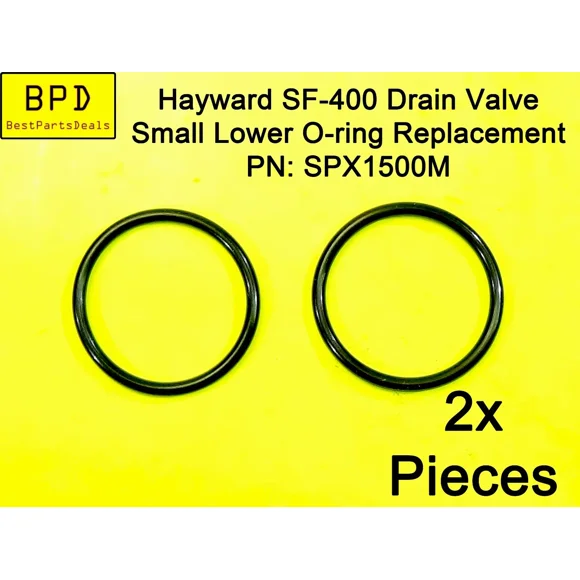 2X Sf-400 Drain Valve Small Lower Fkm O-Ring Replacement For Hayward Spx1500M