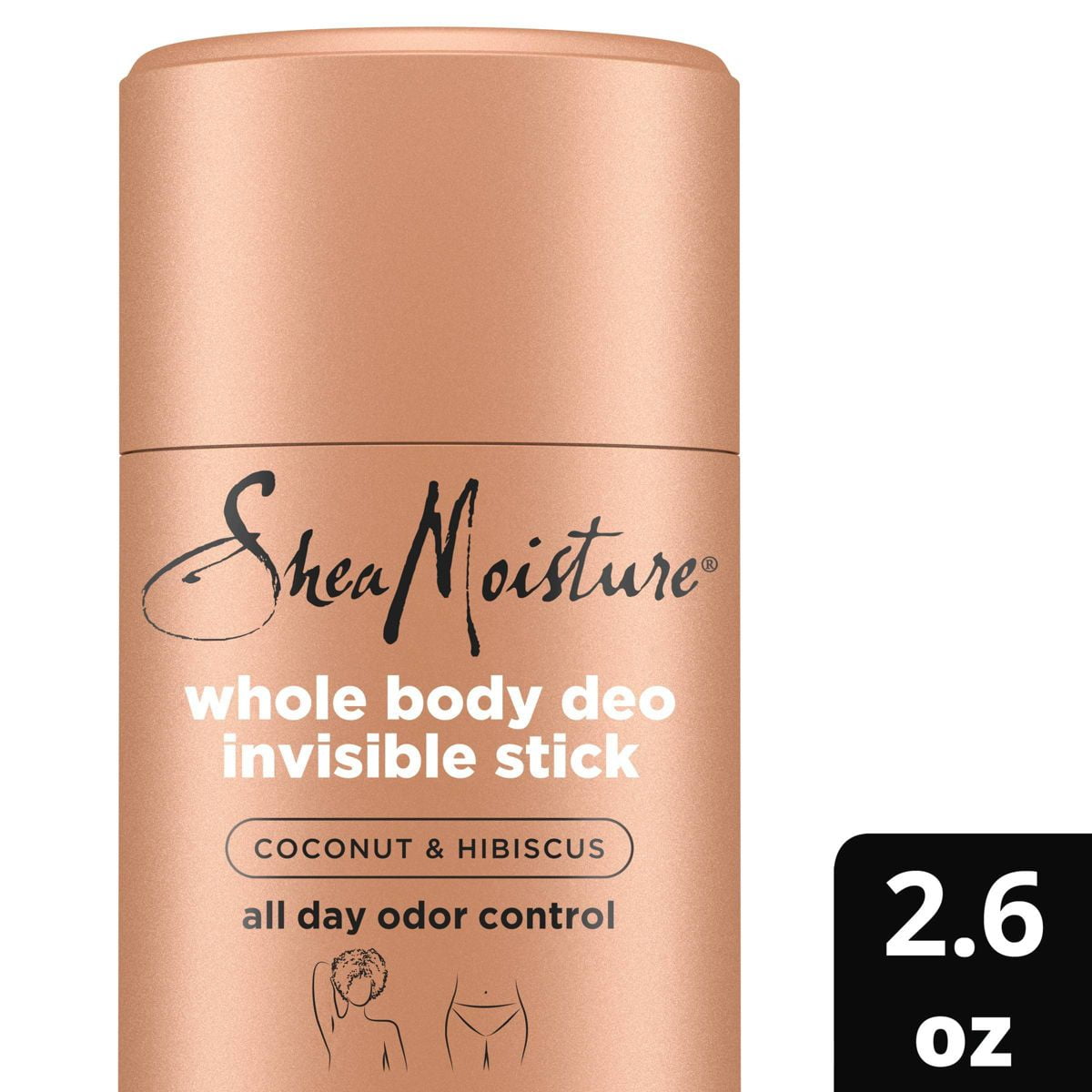 SheaMoisture Plant Based Women's Whole Body Invisible Deo Stick ...