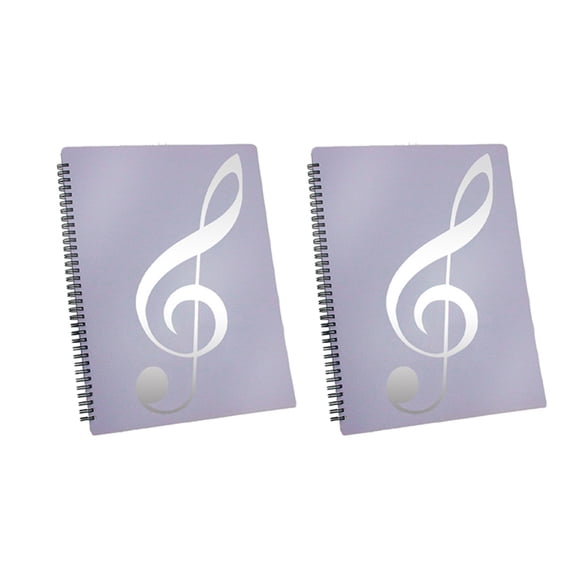2X Sheet Music Folder, 60 Pages Capacity, Sheet Music/Holder,Fits Letter Size A4, Writable & Detachable()