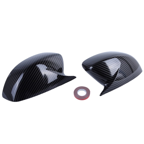 2X Side Mirror Covers Carbon Fiber Pattern Wing Mirror Cover Cap for Infiniti G25 G37 Q40 Q60 2009-2015