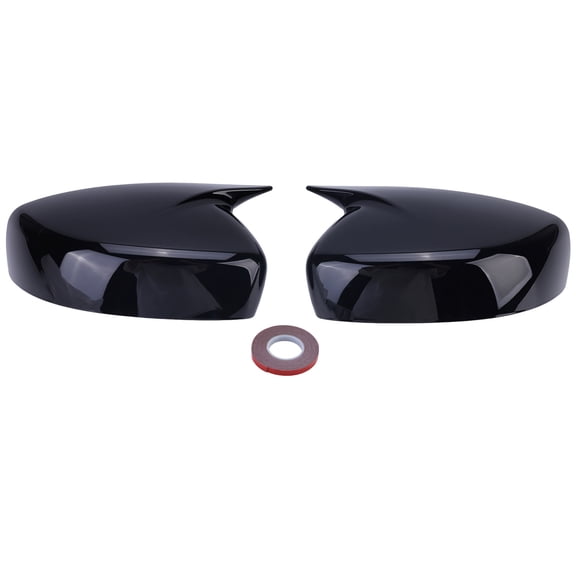 2X Side Mirror Covers Gloss Black Rearview Wing Mirror Cover Cap for Infiniti G25 G37 Q40 Q60 2009-2015
